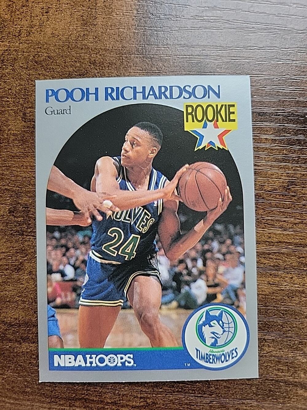 Pooh Richardson 1990-1991 NBA Hoops #190 - Rookie - NBA - Fresh Pull